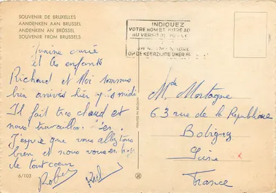 Brukselka — Katedra, Manneken Pis, Urząd Miasta — Pamiątka Brukseli — Rewers