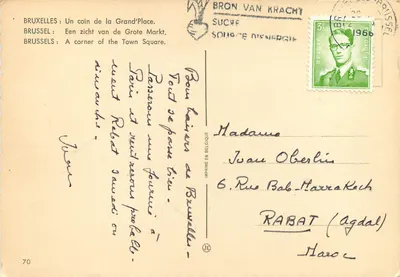 Grand'Place — mercado de flores — editor JC, n°70 — Verso