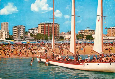 Rimini — Vista dos hotéis do mar — Tecnofraf spa