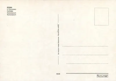 Rzym — Koloseum — parma-graphicolor, nr 6838 — Rewers