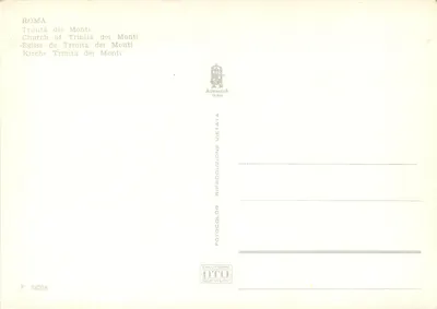 Roma - Trinità dei Monti — editor Alterocca Ferani, n° F. 38208 — Verso