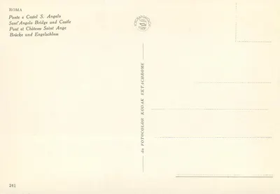 Ponte e Castelo de S. Angelo — Ponte Sant'Angelo e Castelo de São Ângelo — TERNI — Verso