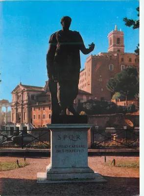 Statua C. Juliusza Cezara — Rzym — Wydawca LA 33