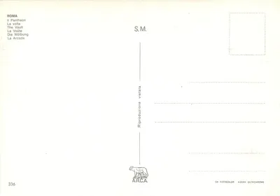 Rzym — Dach Pantheonu — ARCA n°336 — Rewers