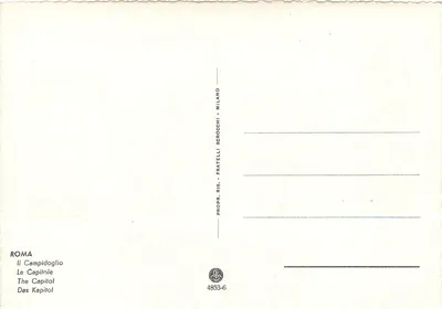 Rzym — Kapitol — Fratelli Scrocchi, Mediolan — Rewers