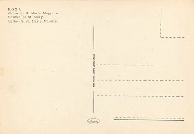 Rome — Basiliek van Sint Maria Magdalena — Uitgever Eccami — Achterkant