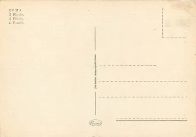 Rzym — Pincio — wydawca Cecami — Rewers