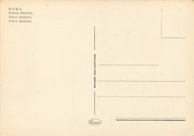 Roma — Piazza Mazzini — Stab. Grafico Cecamì — Verso