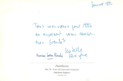 Pantheon — Rzym — Wydawnictwo Indaco, nr MA 58 — Rewers