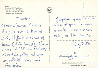 Wnętrze Panteonu — Rzym — wydawca Plurigrafe Terni, nr 284 — Rewers