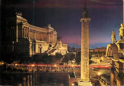 Altare della Patria — Kolumna Trajana — Notturono — Plurigraf Terni nr 605