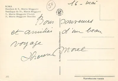 Piazza del Popolo — Bazylika św. Marii Wielkiej — Plurigrane Terni n°365 — Rewers