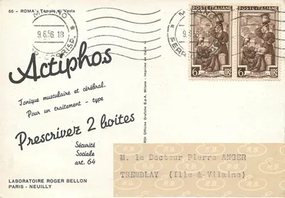 Tempel Vesty w Rzymie — wydawca RDI Officine Grafiche Sp.A. Mediolan — Rewers