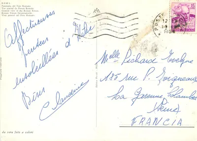 Fórum Romano — vista panorâmica — Edimme Piccoli - Milão — Verso