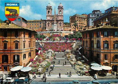 Piazza di Spagna - Trinità dei Monti — Ediz. Belvedere - Roma, n° 258