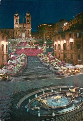 Roma - Trinità dei Monti — Nocturne — Ediz. A.P. Milano n°76