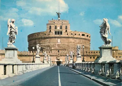 Ponte Sant'Angelo — Castel Sant'Angelo — wydawca Fotocolor Kodak, n°214