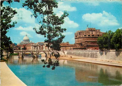 Promenada nad Tybrem — Castel Sant'Angelo — Rzym — wydawca da Fotocolor