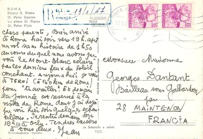 Place Saint-Pierre — Vaticano — editor da FOTOCOLOR — Verso