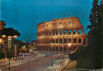 Coliseu de Roma — vista noturna — editor OTO, n° 33061
