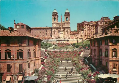 Roma - Piazza di Spagna - Igreja da Trindade das Montanhas — editor Kodachrome, n° 699