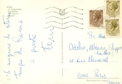 O Capitólio — Roma — editor TERNI n°438 — Verso