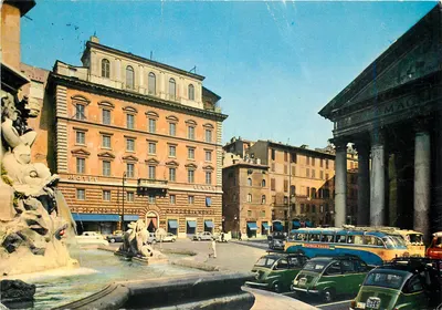 Rzym — Piazza della Rotonda (Pantheon) — Hotel Senato — wydawca Sigla Effe, nr 964/14