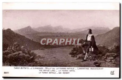 Milly ou a Terra Natale — Lamartine Adolescente — J. Laronze, Salão de Paris