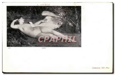 Léda — escultura de L. Courtat — Établissements Photographiques de Neurdein Frères, Paris