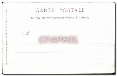 Léda — escultura de L. Courtat — Établissements Photographiques de Neurdein Frères, Paris — Verso