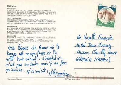 Colisée de Rome — vue panoramique — éditeur Italia, n° 5 — Rewers