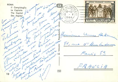 Roma — O Capitólio — editor GEB, n°13 — Verso