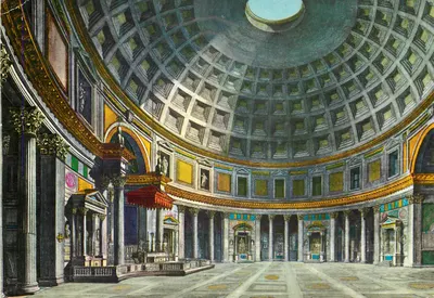 Wnętrze Panthéonu — Rzym — wydawca Multigrafe Terni, nr 284