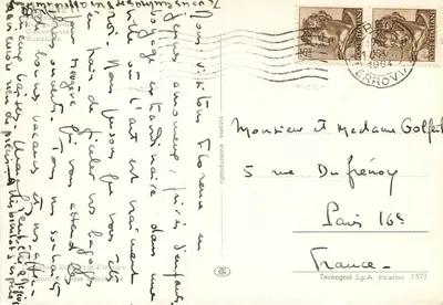 Vista geral de Florença — editor Tecnograf S.p.A. Palermo 3573 — Verso