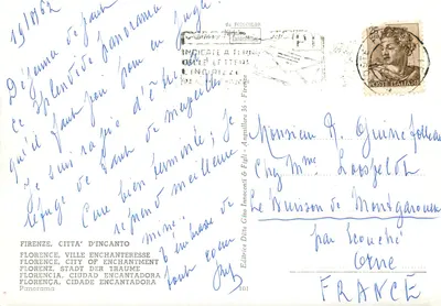 Florença, cidade encantadora — panorama — Edição Ditta Gino Innocenti & Fili & n°101 — Verso