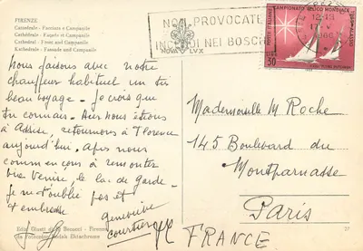 Florence — Katedra i dzwonnica — Wydawnictwo Giusti di Becocci, seria 27 — Rewers