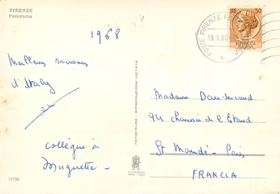 Panoramiczny widok Florencji — Alterocca Terni — nr 31738 — Rewers