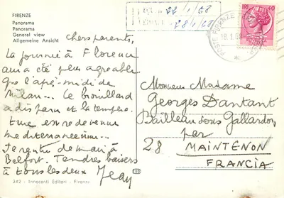 Florenca — widok panoramiczny — Innocenti Editori, nr 342 — Rewers