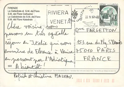 Florenca — Katedra Świętej Maryi z Fiory — Wyd. Giusti di Becocci & C. s.n.c. — Rewers