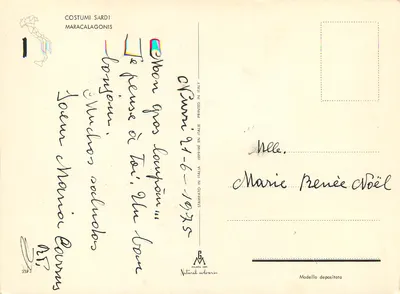 Maracalagonis — Festiwal strojów sardynskich — wydawca Milano Dep. — Rewers