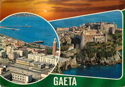 Gaeta — vista panorâmica com porto e castelo — editor Mirasole, n°72