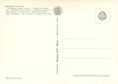 Gardone Riviera — Le Vittoriale degli Italiani — Wydawca Brunner & C., nr 320-05 — Rewers