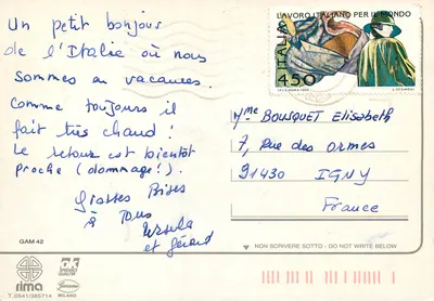 Gatteo Mare — um sacco di baci — editor Rima, série GAM 42 — Verso