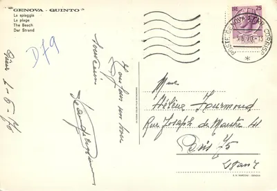 Genua - Quinto — Plaża — B. N. Marconi — Rewers