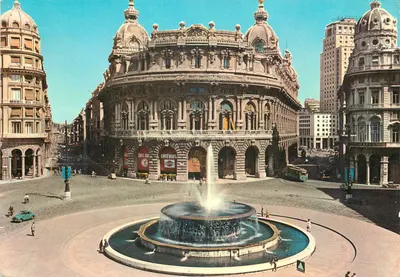 Piazza De Ferrari — Gênova — editor DA FOTOCOLOR KODAK EKTACHROME