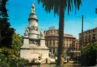 Monumento a Cristóvão Colombo — Gênova — Ed. F. Cali