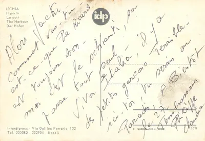 Isquia — O porto — Interdipress — Verso