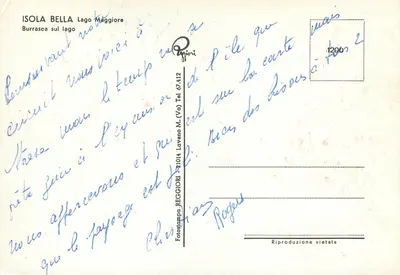 Wyspa Bella — Jezioro Majorka — Fotostampa Reggiori — Rewers