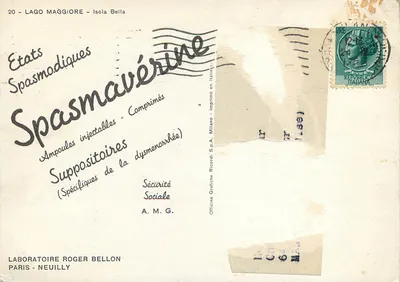 Lago Maggiore — Isola Bella — Wydawca nieznany, numer serii 20 — Rewers