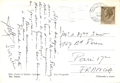 Lignano Sabbiadoro - Em doca — Ediz. Paolini & Guerini, Torino — Verso
